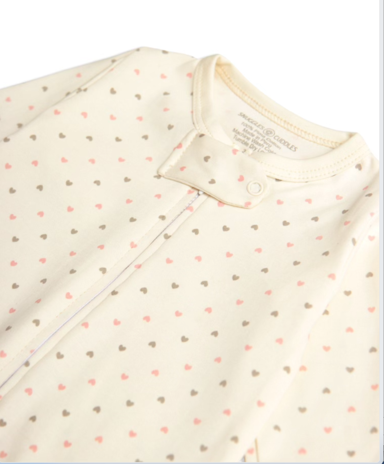 Hearts Print - Sleep n Play 100% Pima Cotton