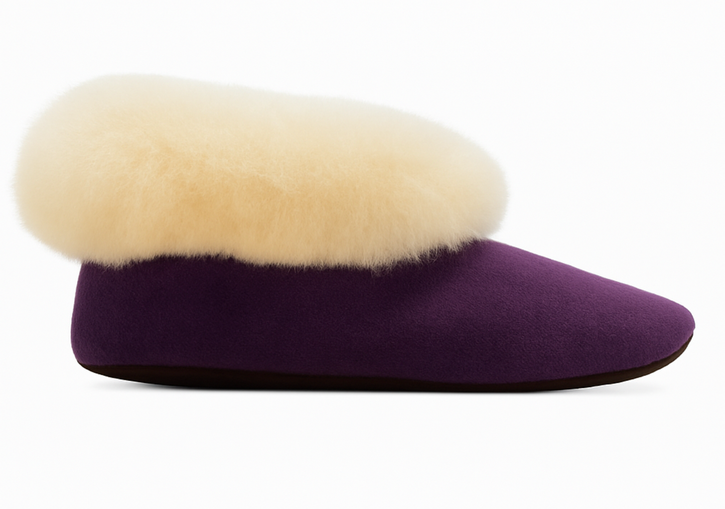 Alpaca Fur Baby and Kids Booties Slippers in Fuchsia Blossom