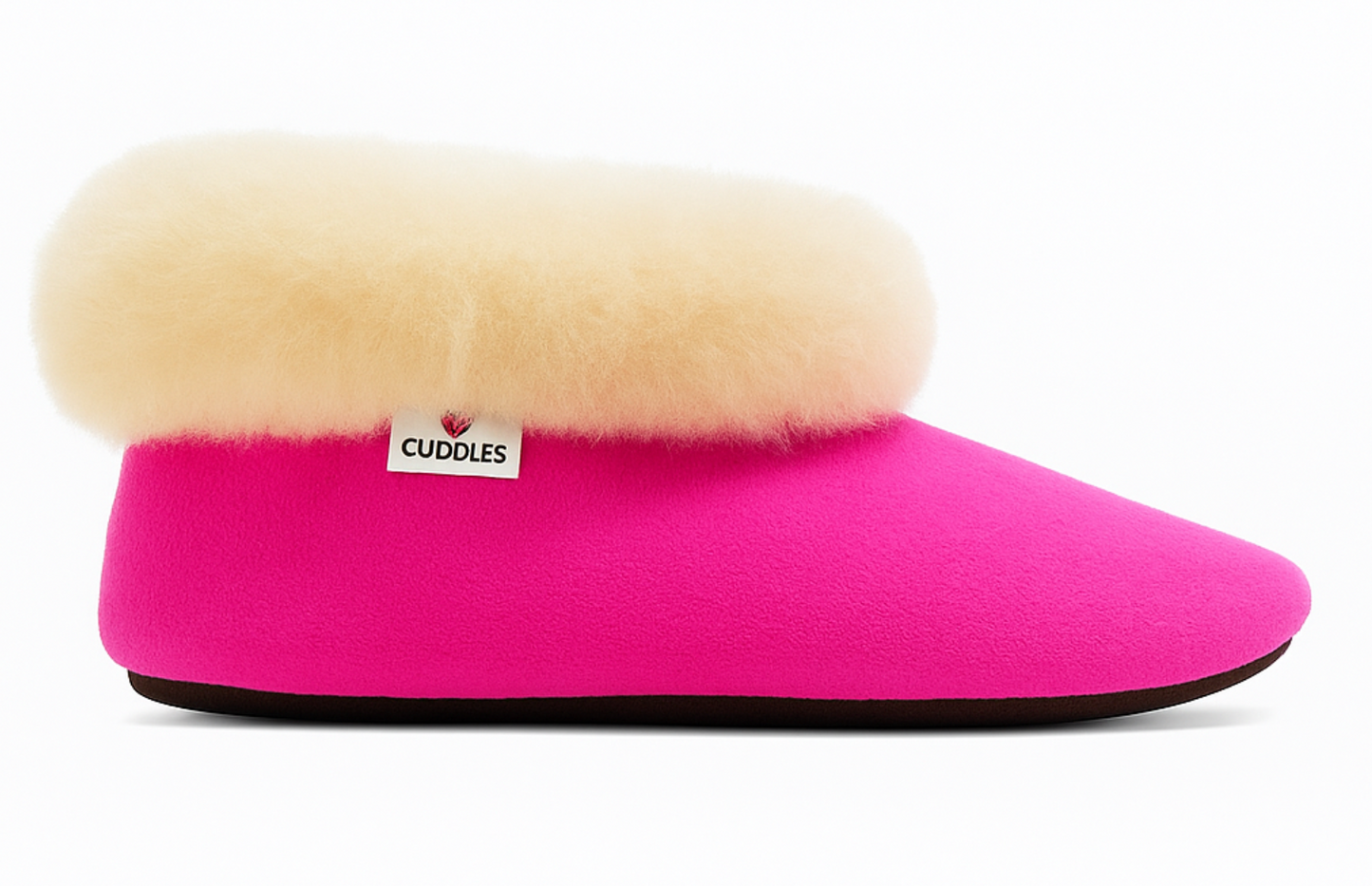 Alpaca Fur Baby and Kids Booties Slippers in Midnight Navy