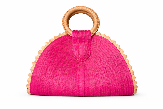 Fuchsia Blossom Palm Purse