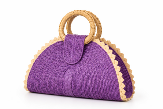 Lavender Plum Palm Purse