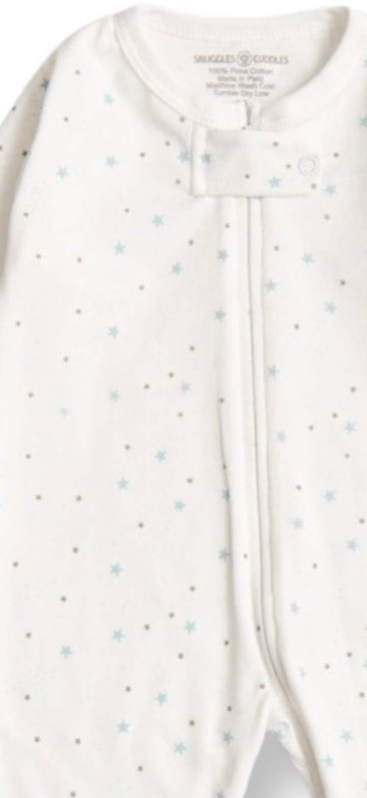 Stars Print Baby Sleeper | 100% Pima Cotton, Hypoallergenic