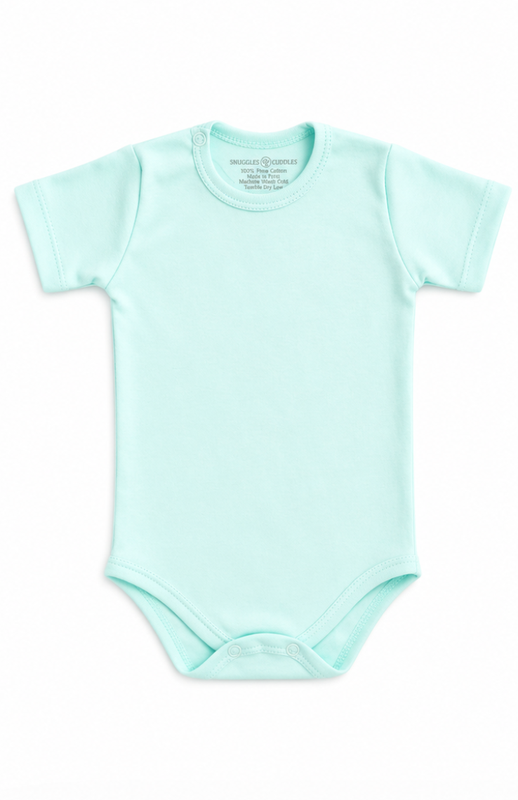 Short Sleeve Bodysuit in Pima Cotton