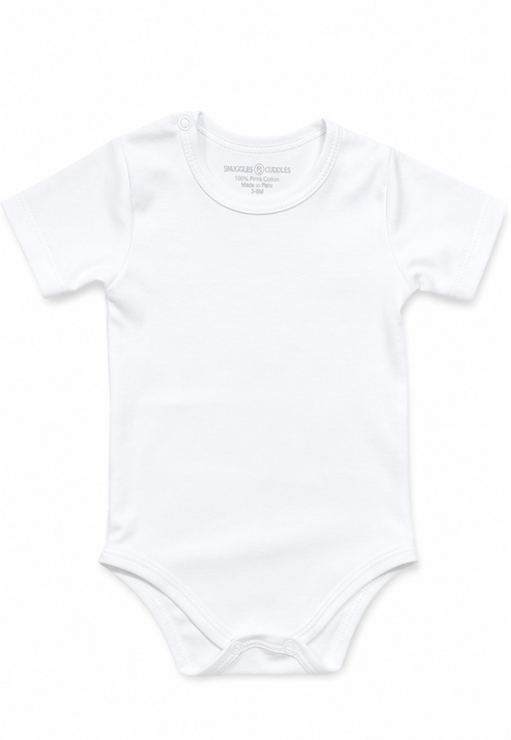 Short Sleeve Bodysuit in Pima Cotton