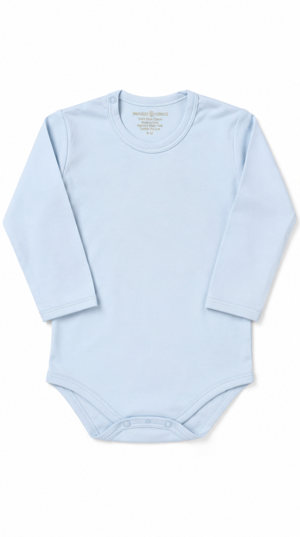Blue - Long Sleeve Bodysuit