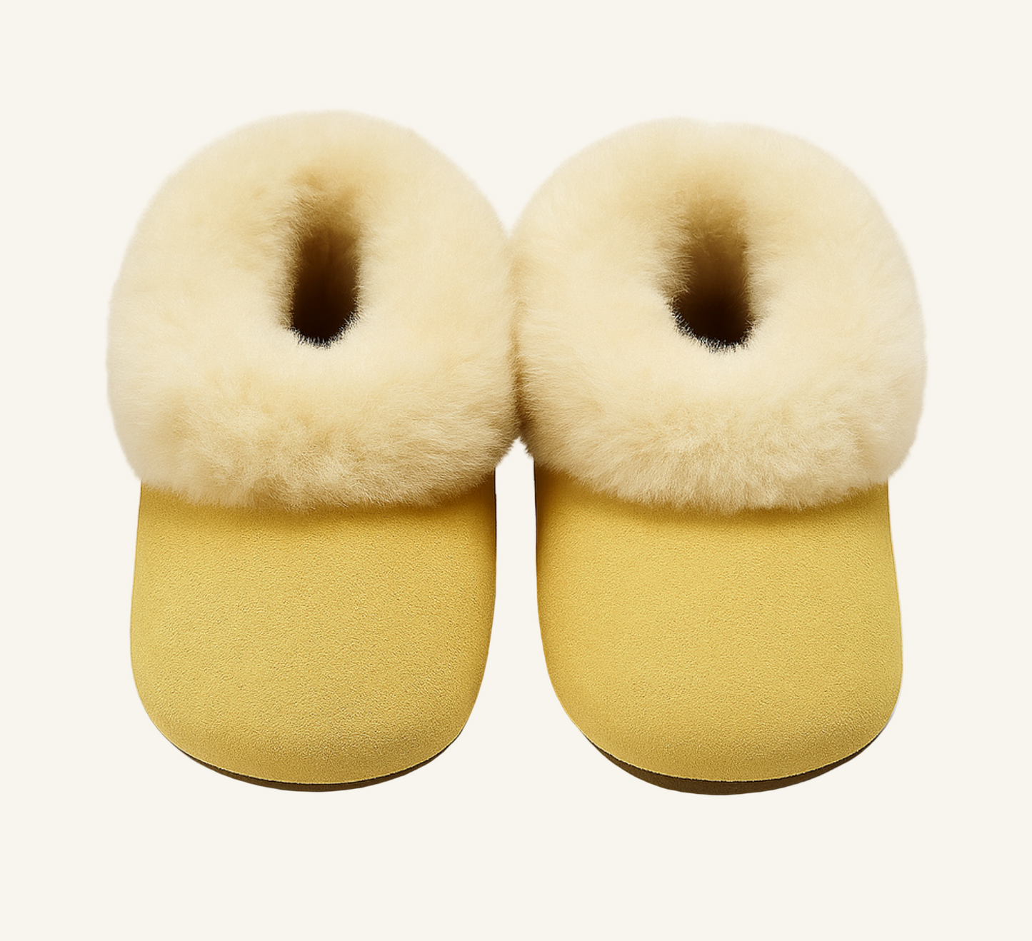 Alpaca Fur Baby and Kids Booties Slippers in Midnight Navy