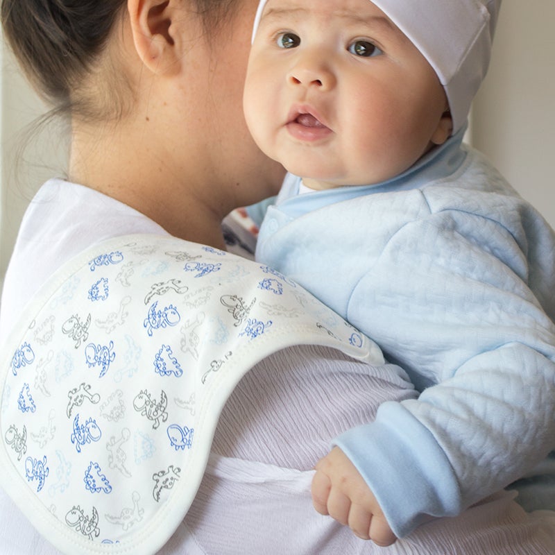 Dog Foot Print Boy - Shoulder Burp Cloths