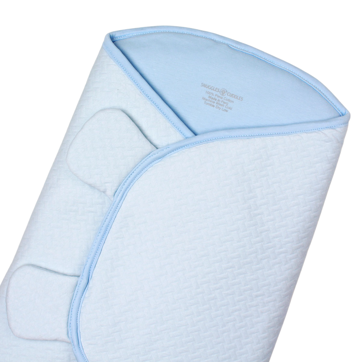 Blue - Swaddle in Pima Cotton Lining