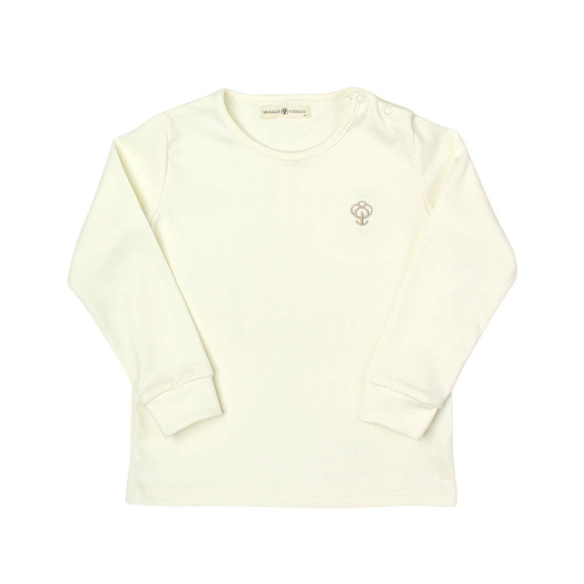 Boy Cream Pajama set in Organic Pima Cotton