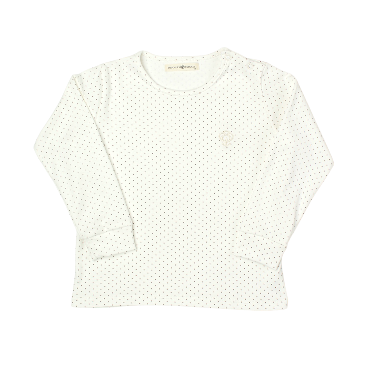 Girl Polka-Dot Pajama Set in Pima Cotton