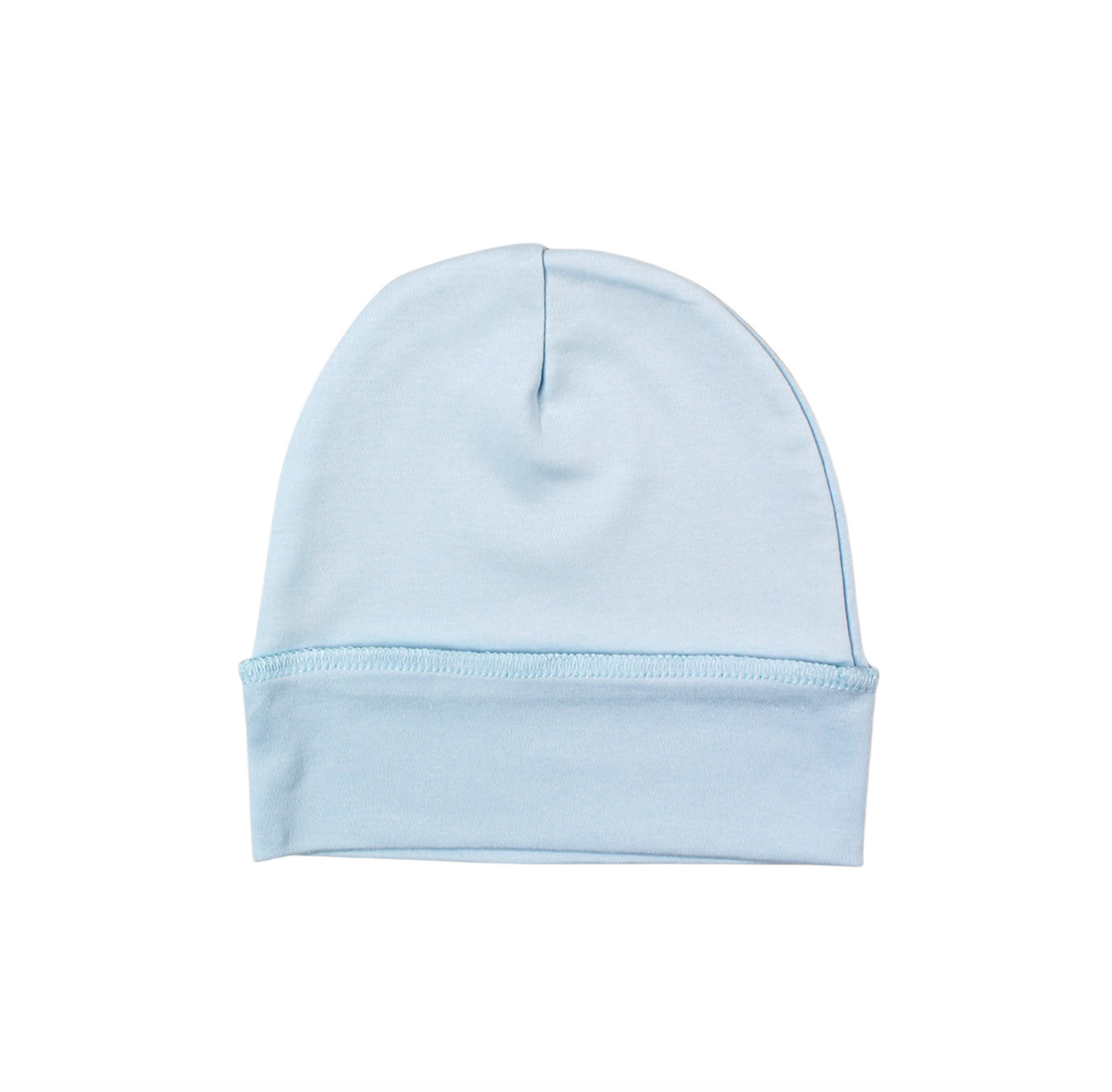 Blue Newborn Hat in Pima Cotton
