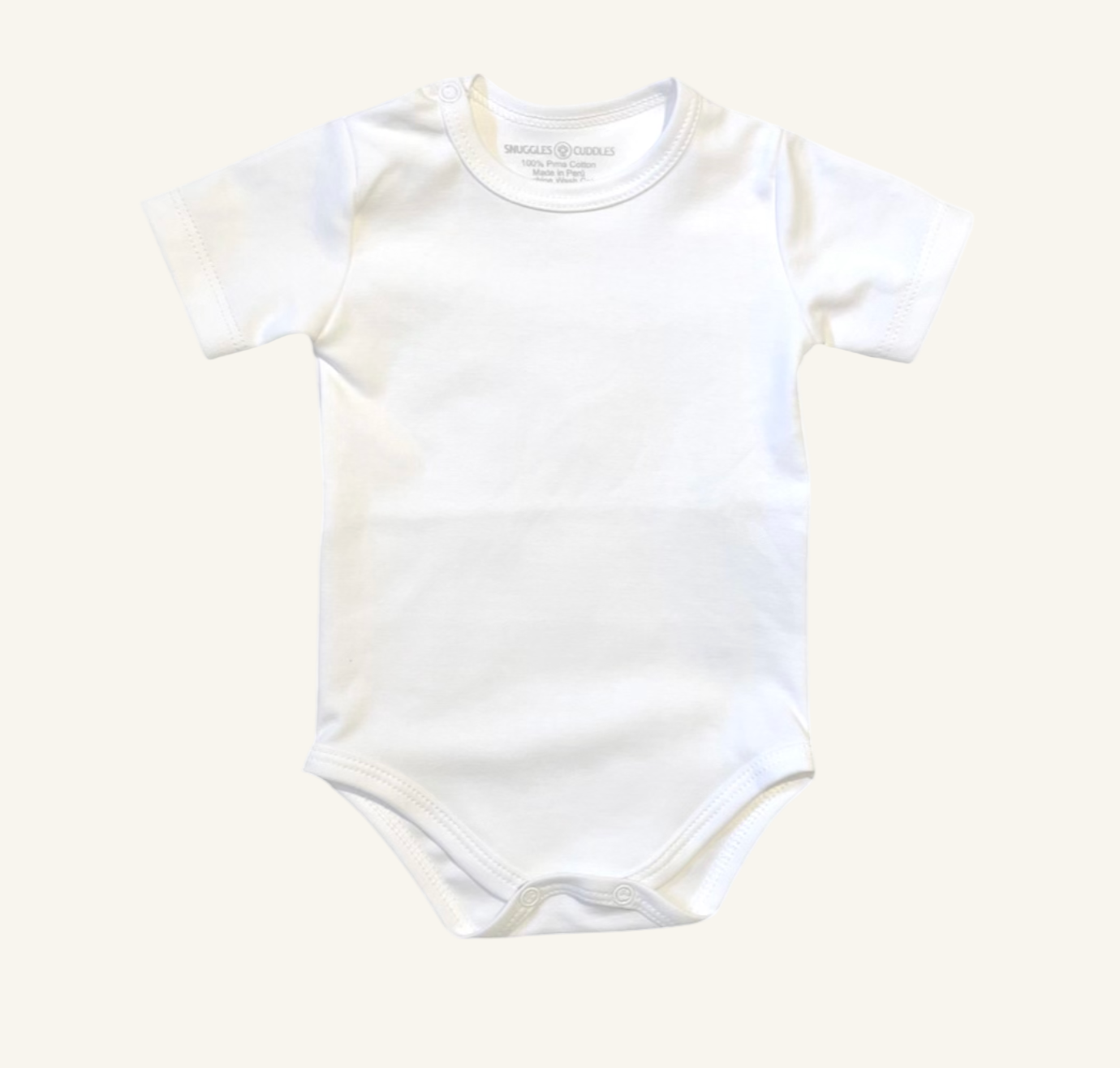 Short Sleeve Bodysuit in Pima Cotton