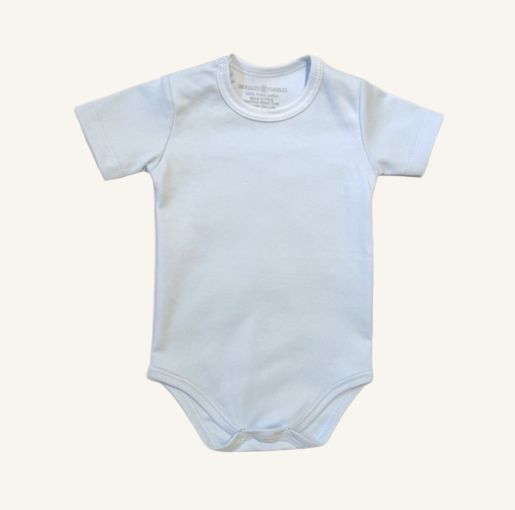 Short Sleeve Bodysuit in Pima Cotton