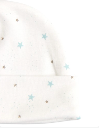 Stars Newborn Hat in Pima Cotton