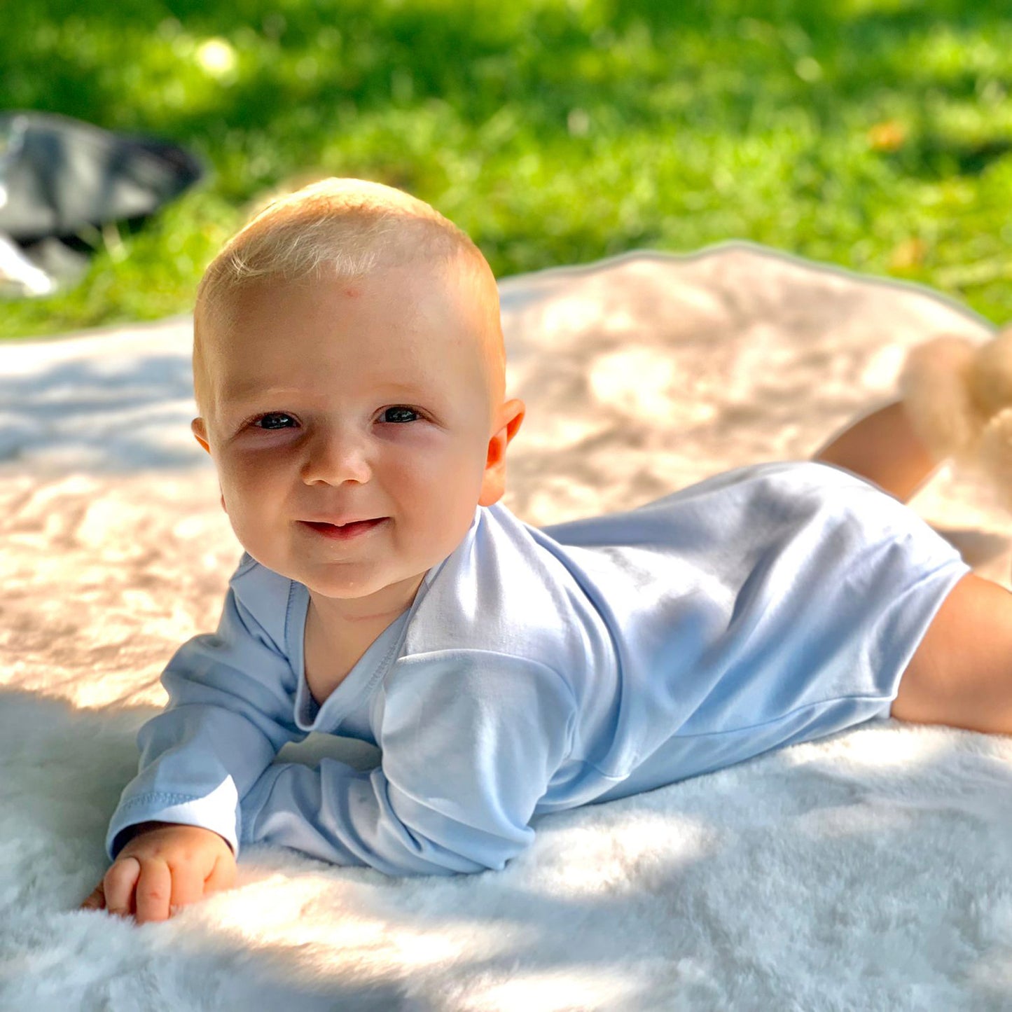 Blue - Long Sleeve Bodysuit