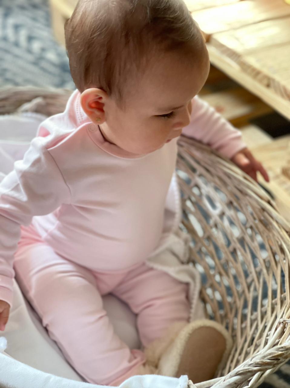 Pink - Classic Long Sleeve Shirt in Pima Cotton