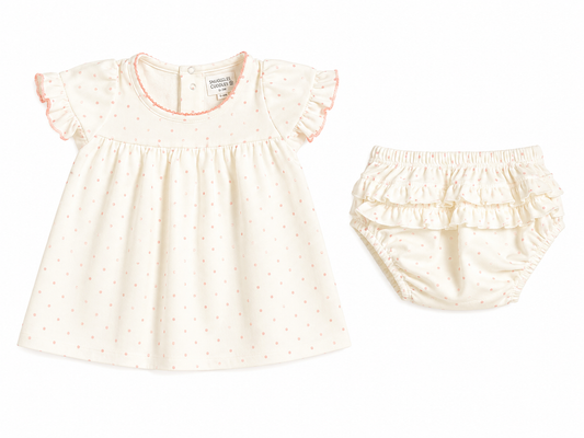 Sweetheart dress with ruffle bottom