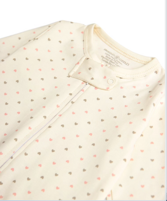 Hearts Print - Sleep n Play 100% Pima Cotton
