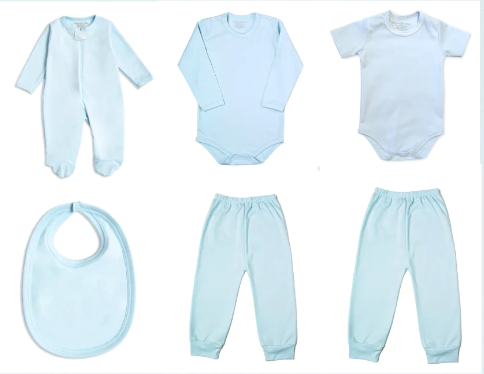 Blue Baby Gift. Essentials Basket 