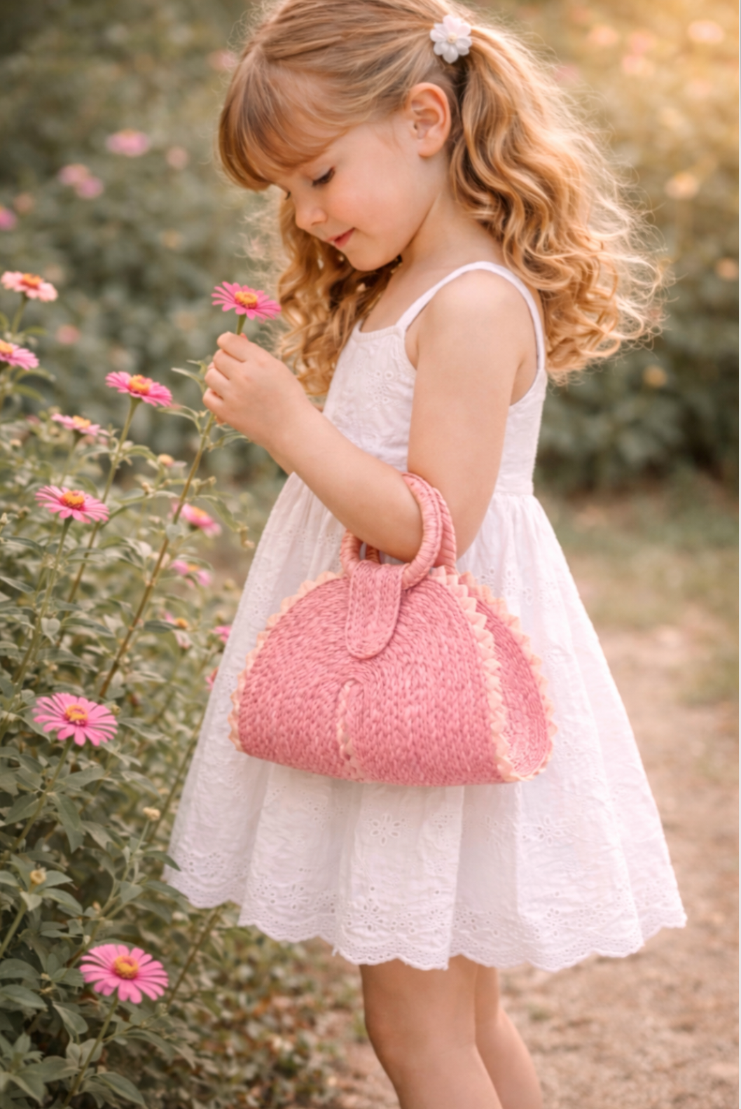 Garden Rose Palm Purse