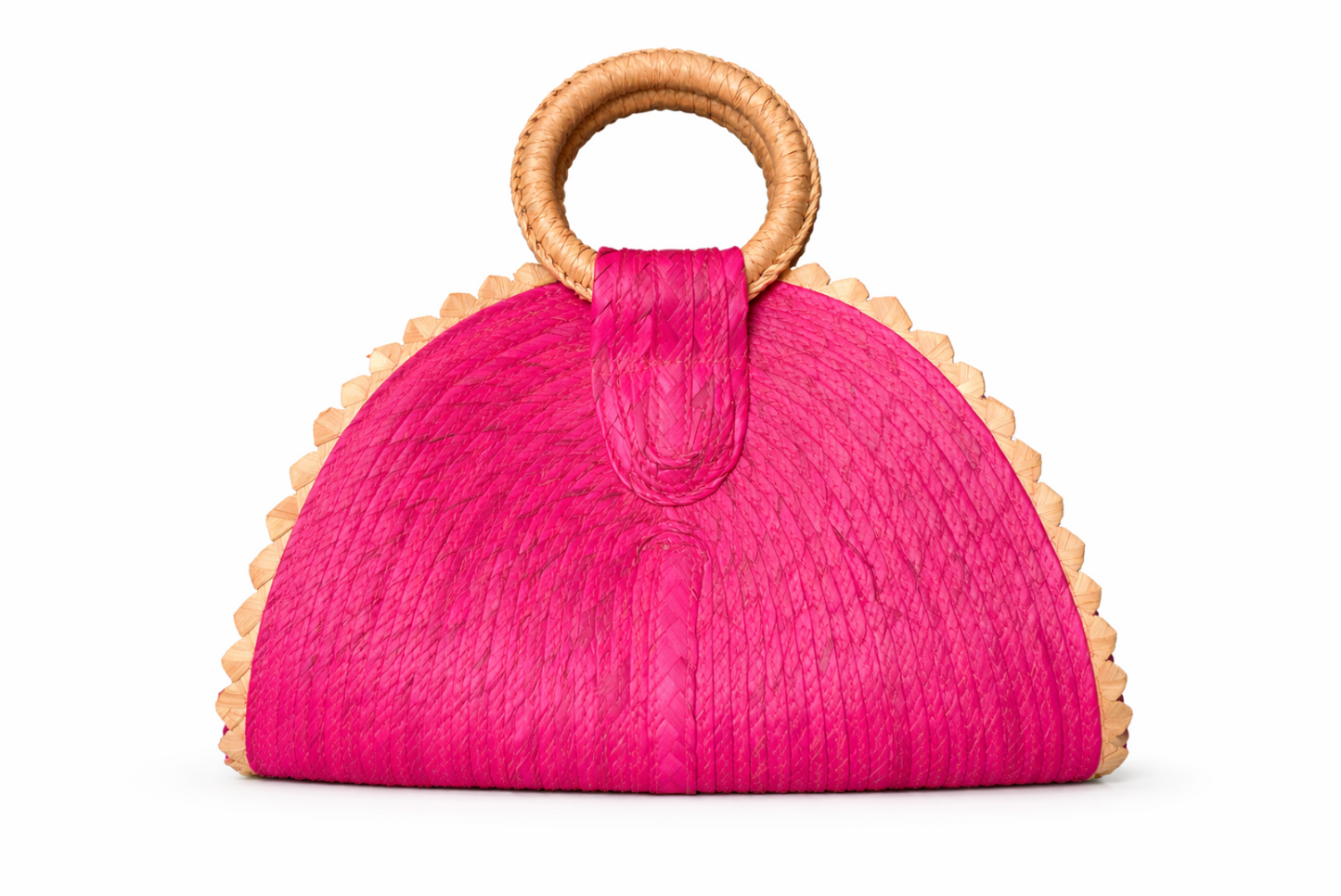 Fuchsia Blossom Palm Purse