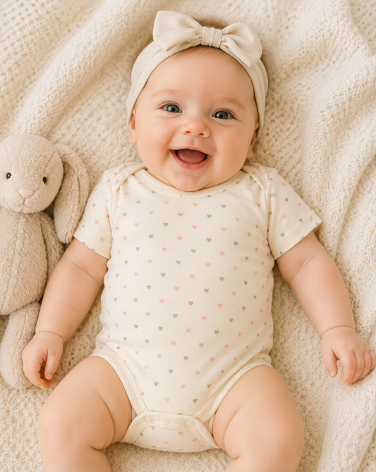 Short Sleeve Bodysuit in Pima Cotton