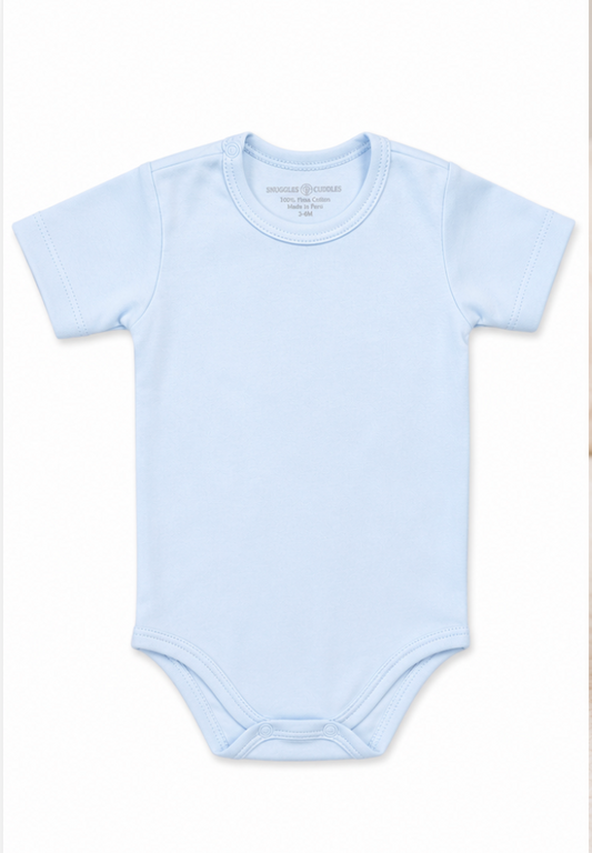 Short Sleeve Bodysuit in Pima Cotton