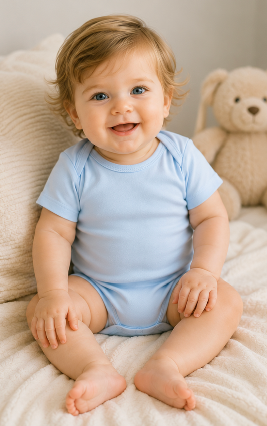 Short Sleeve Bodysuit in Pima Cotton