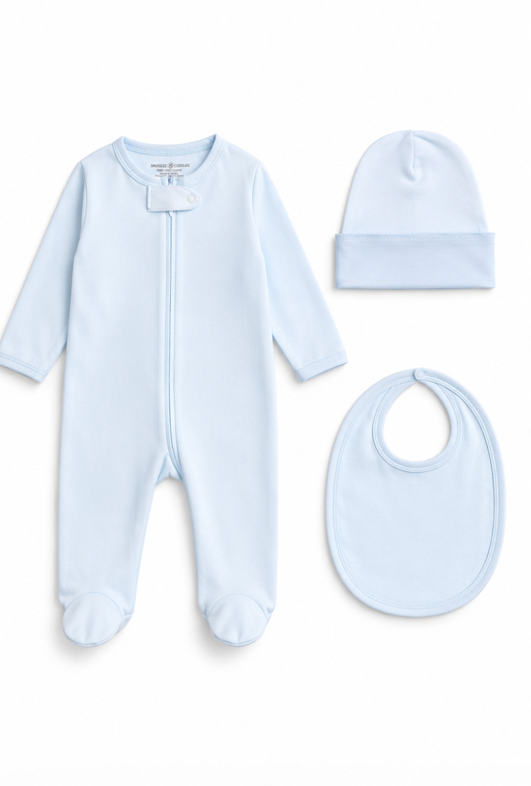 Blue Basic Baby Take Me Home Gift Box - Set of 3