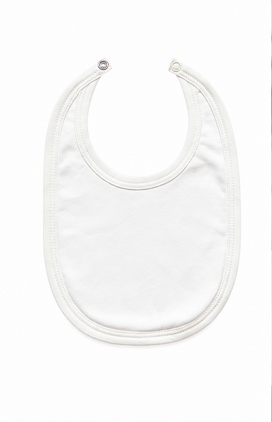Pima Cotton Baby Bib - Ivory
