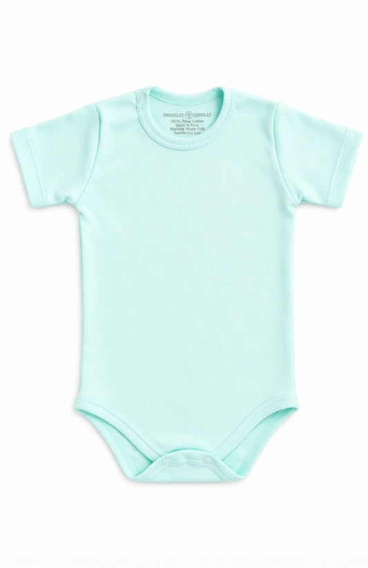 Short Sleeve Bodysuit in Pima Cotton