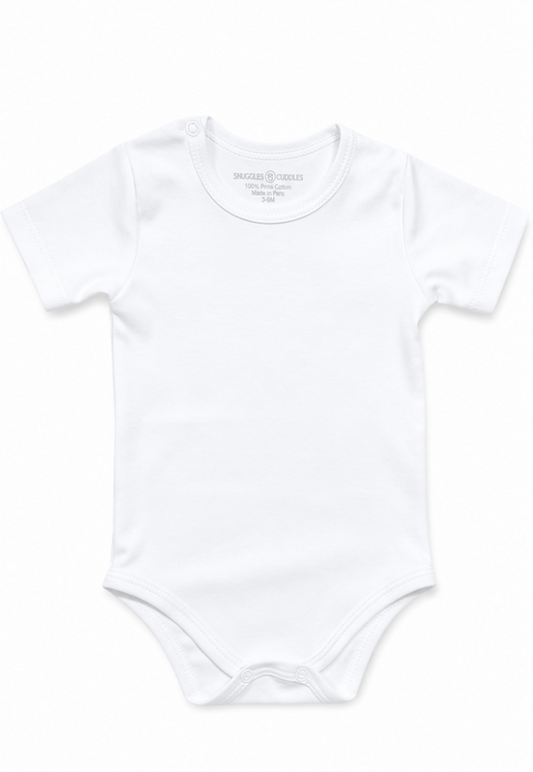 Short Sleeve Bodysuit in Pima Cotton