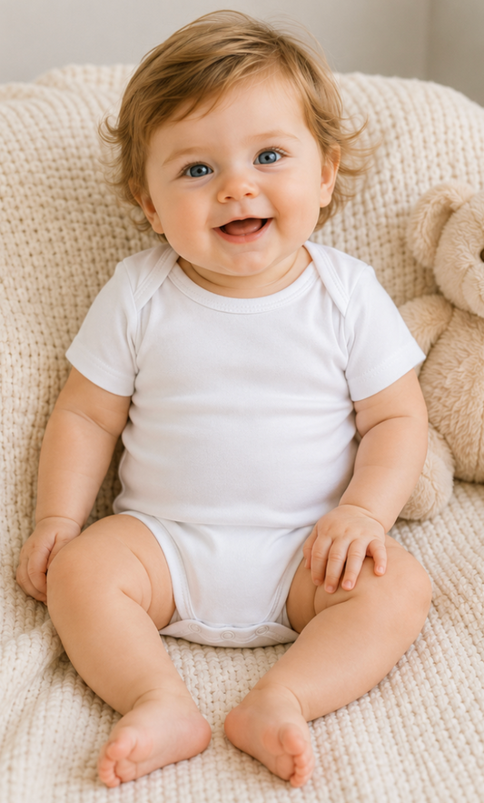 Short Sleeve Bodysuit in Pima Cotton
