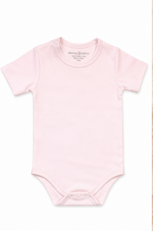 Short Sleeve Bodysuit in Pima Cotton