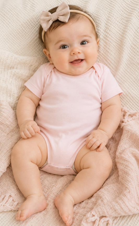 Short Sleeve Bodysuit in Pima Cotton