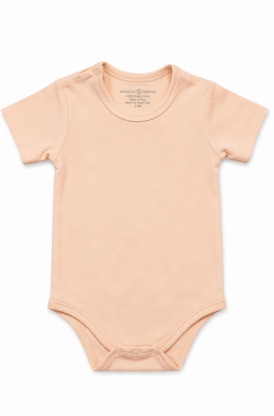 Short Sleeve Bodysuit in Pima Cotton