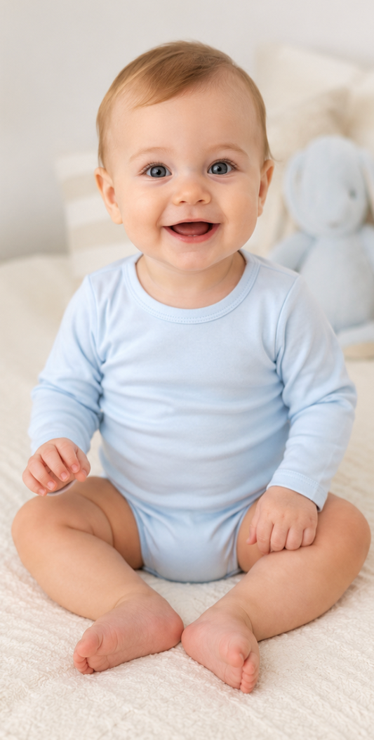 Blue - Long Sleeve Bodysuit