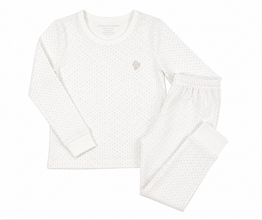 Boy Polka-Dot Pajama Set in Pima Cotton