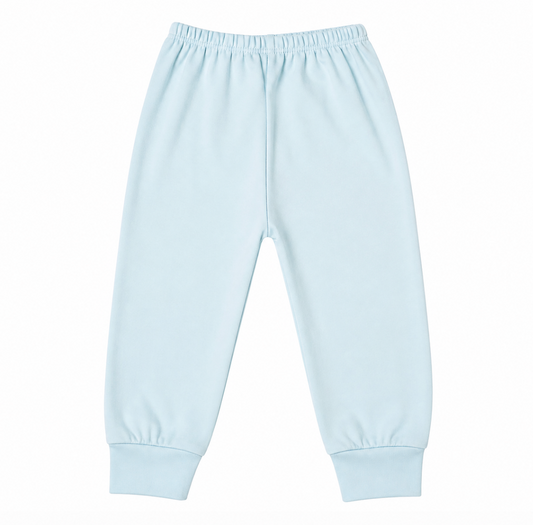 Blue Classic Pants in Pima Cotton