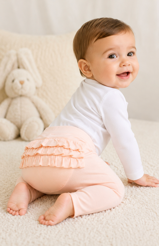 Ruffle Pants in Pima Cotton