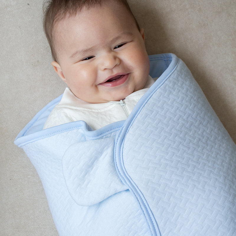Blue - Swaddle in Pima Cotton Lining