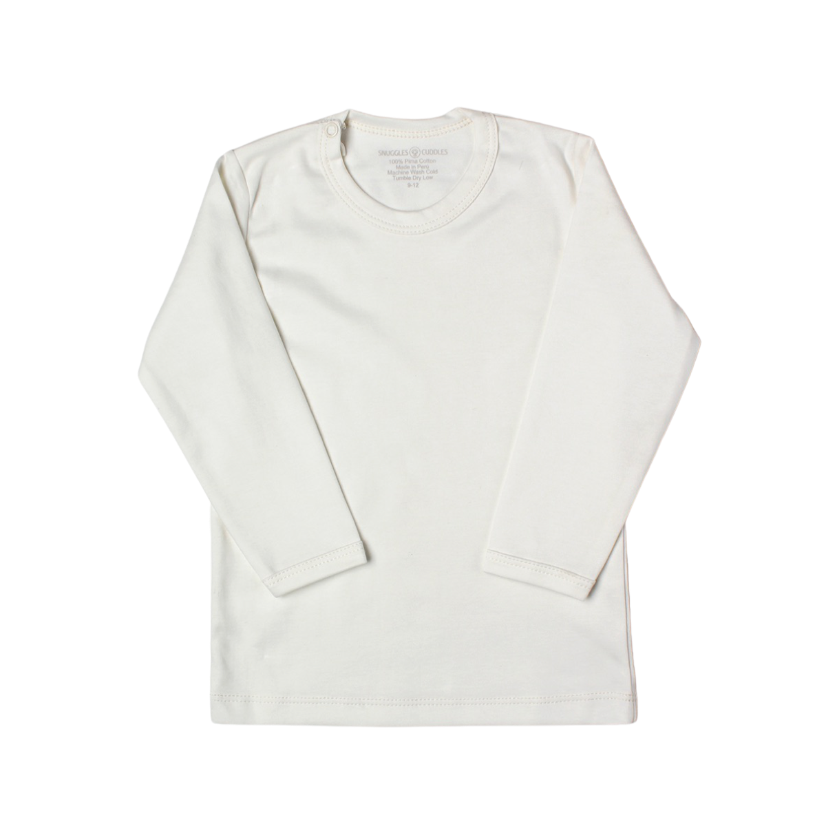 Ivory- Classic Long Sleeve Shirt in Pima Cotton
