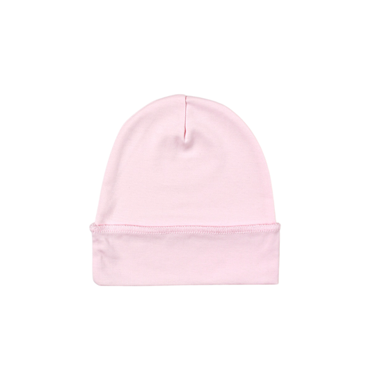 Pink Newborn Hat in Pima Cotton