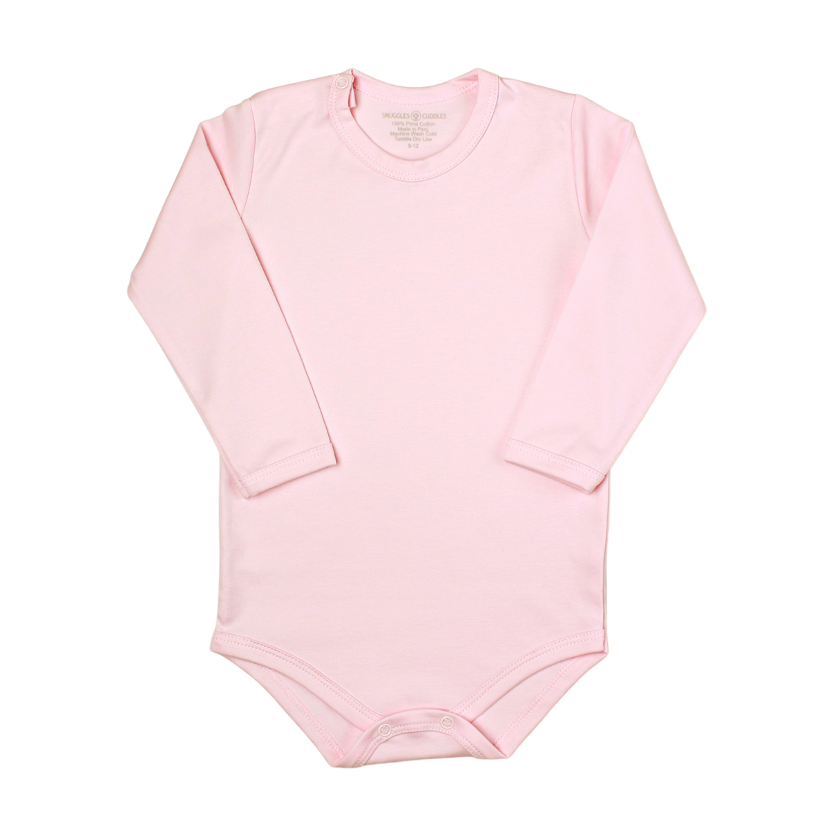Pink - Long Sleeve Bodysuit 100% Pima Cotton