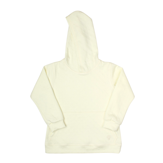Boy Cream Long Hooded Pocket Jersey 100% Cotton