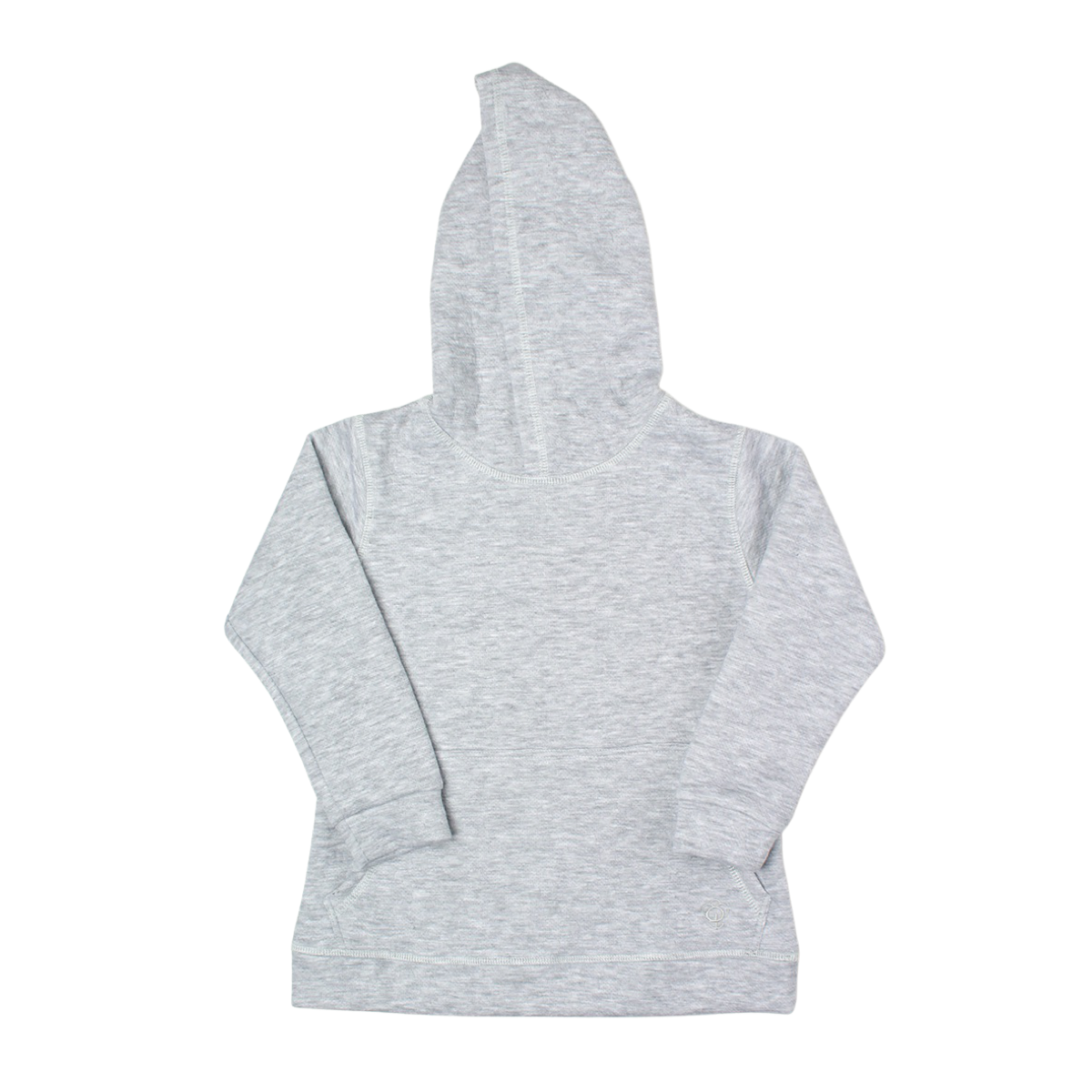 Girl Grey Long Hooded Pocket Jersey 100% Cotton