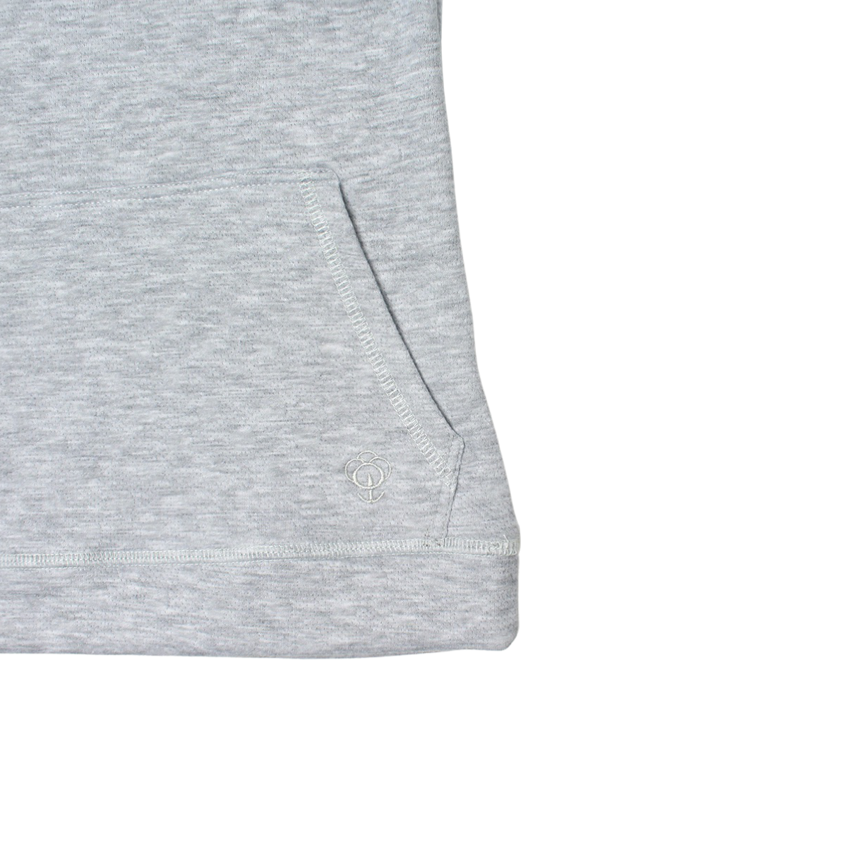 Boy Grey Long Hooded Pocket Jersey 100% Cotton