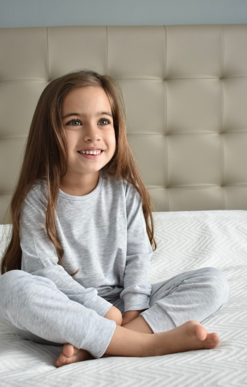 Grey Pajama Set in Pima Cotton