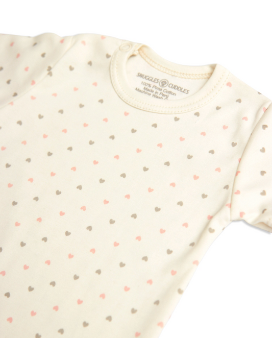 Short Sleeve Bodysuit in Pima Cotton