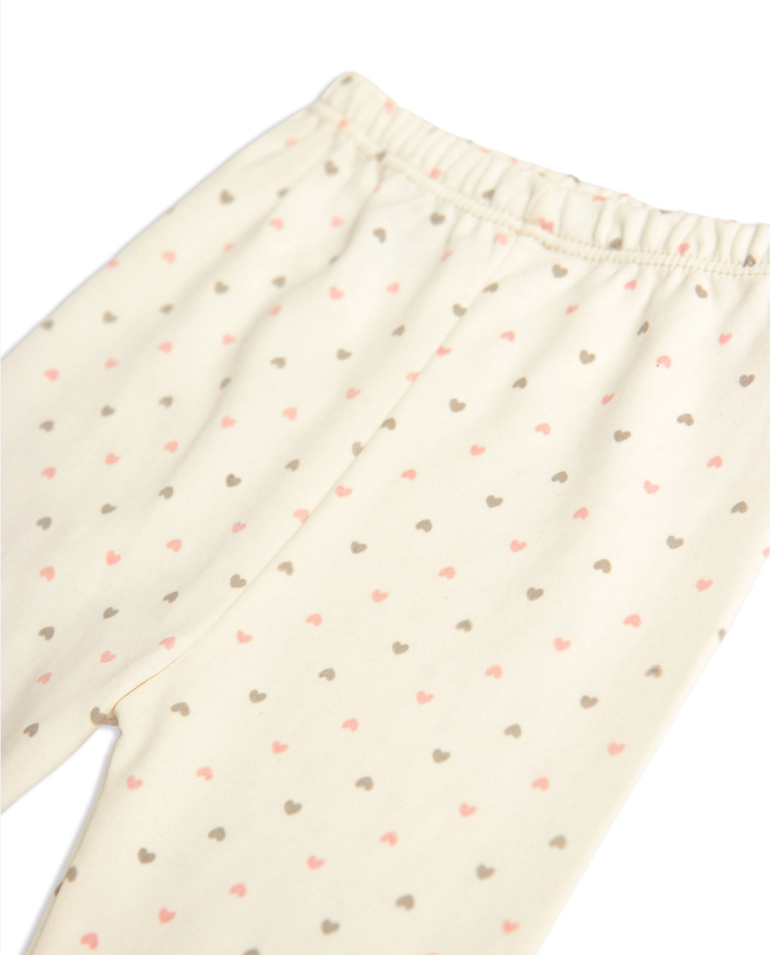 Footed Pants 100% Pima Cotton Hearts